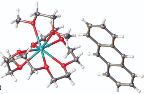 Anthracene arene anion structure